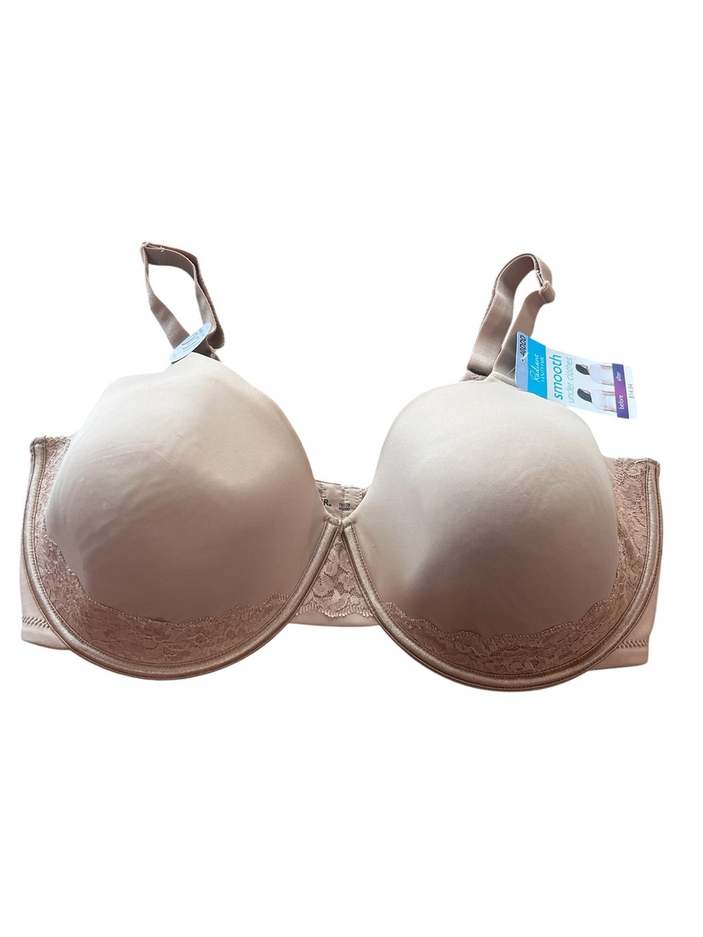 Vanity Fair Radiant 40DDD Lined SMOOTH SUPPORT Underwire Bra T Shirt Bra New